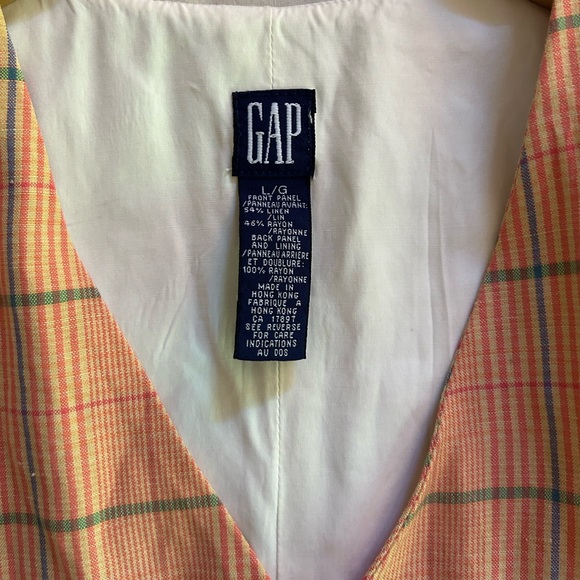 Vintage Gap Plaid Vest - Picture 4 of 7